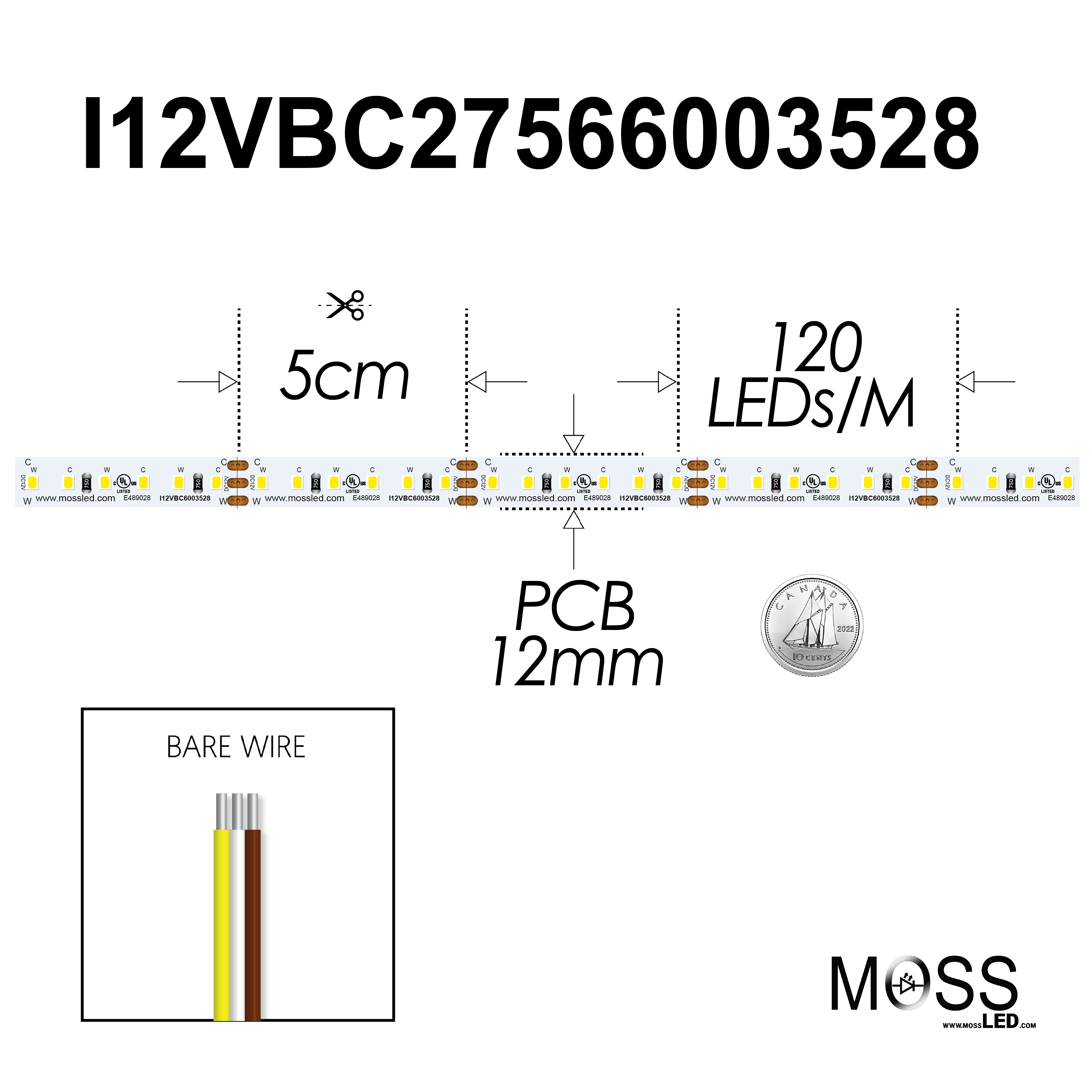 FlexLED Bi-Colour 2700K - 5600K 12V (CCT Adjustable)