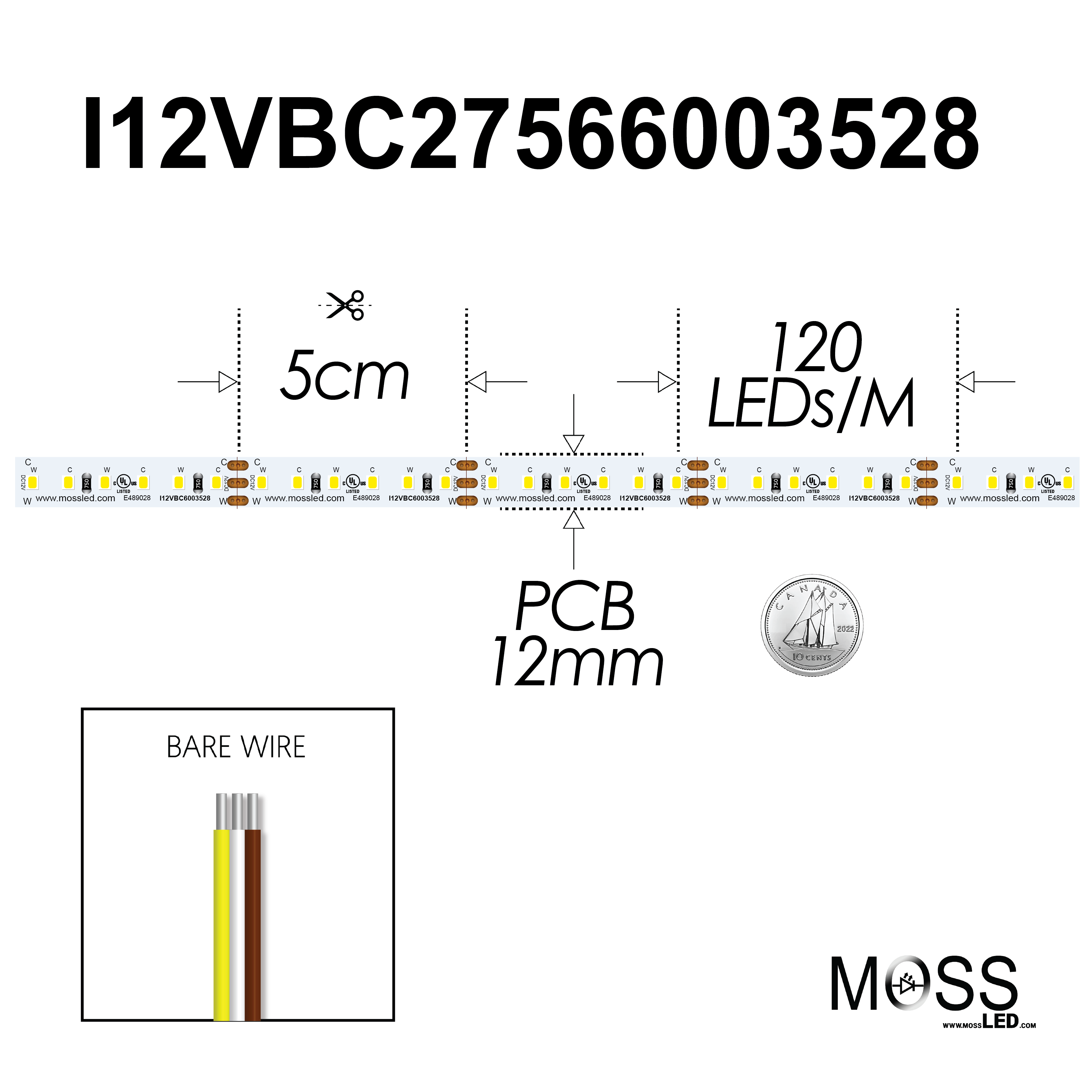 FlexLED Bi-Colour 2700K - 6000K 12V (CCT Adjustable)