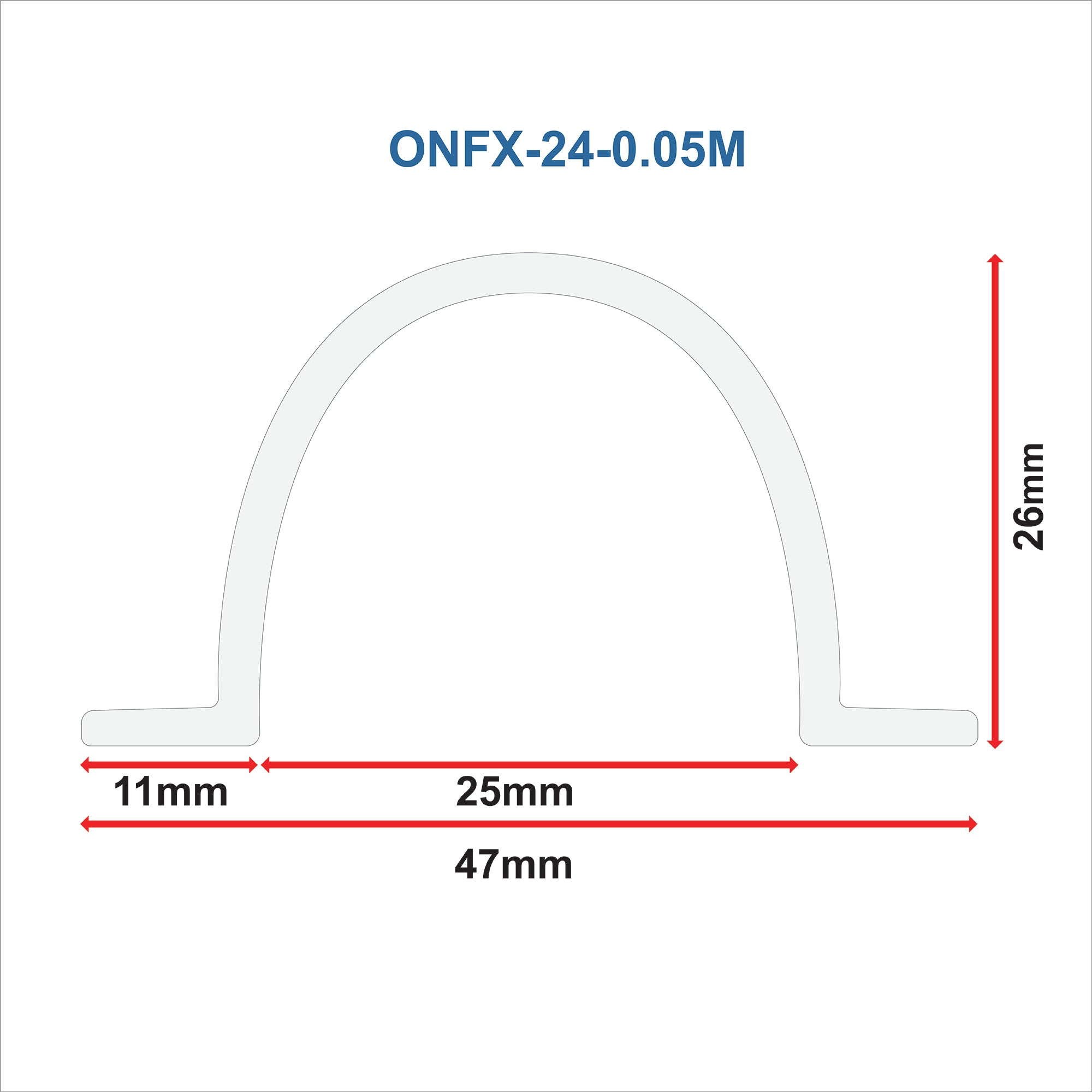 OmniFlex 360 Mounting Hardware - Surface Mount SemiCircle Sleeve
