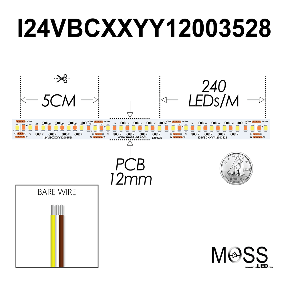 FlexLED Bi-Color 2700K - 6000K 24V (CCT Adjustable)