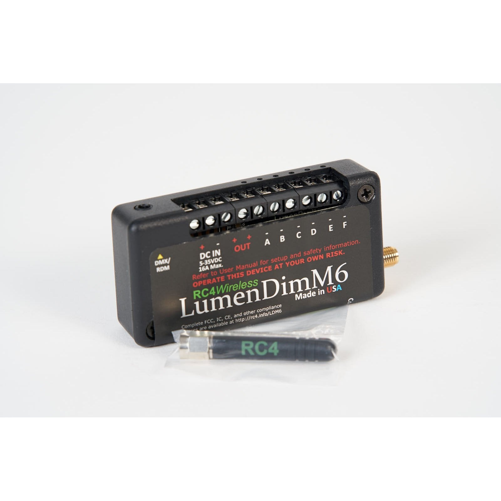 LumenDimM6 - Miniature 6 Channel CRMX Wireless Dimmer