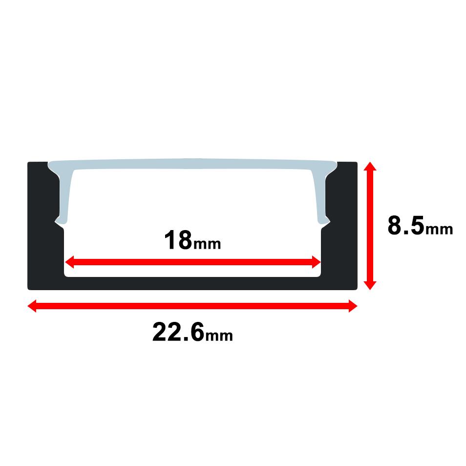 MOSS-ALM-2210 Cover Only - Milky - 1 Meter