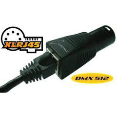 XLR 5-PIN to RJ45 (Ethernet) - Moss LED