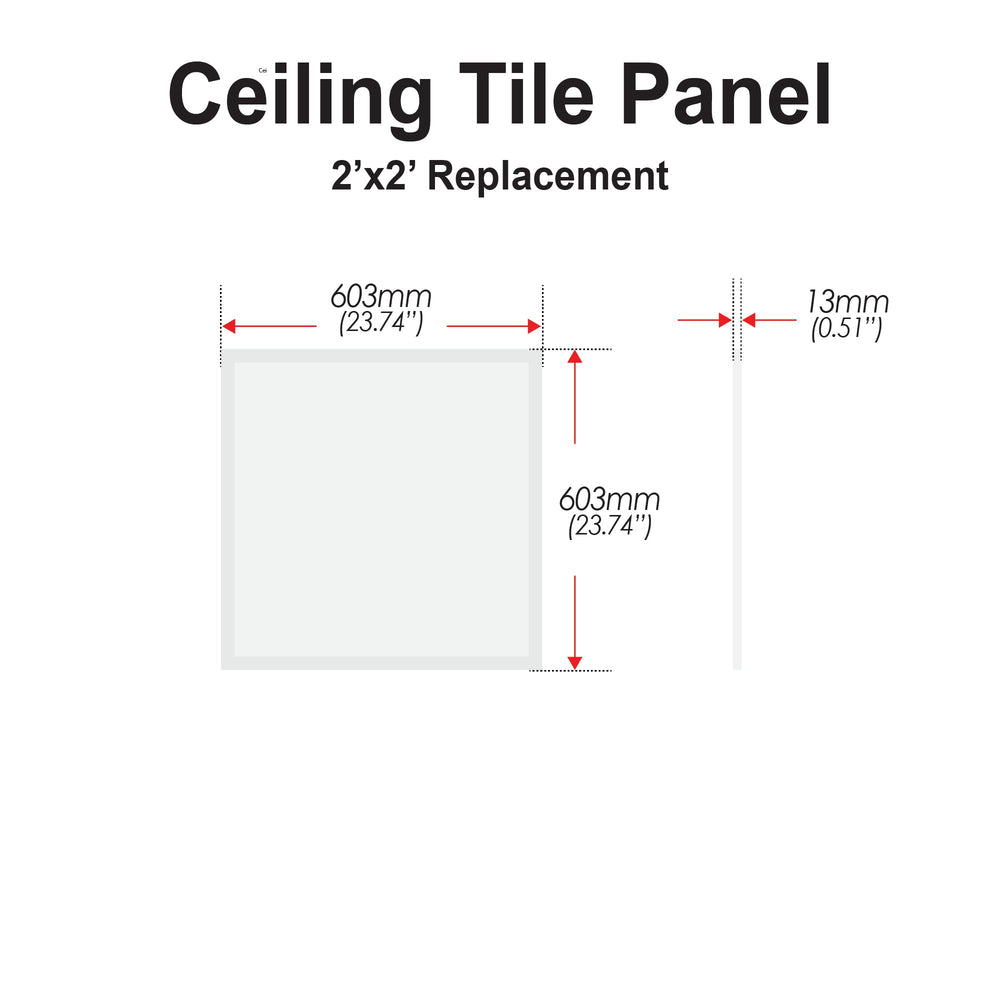 Ceiling Tile Panel - RGB + CCT Adjustable - Moss LED