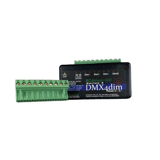 RC4M-900SX DMX4dim 4-Channel Wireless Dimmer