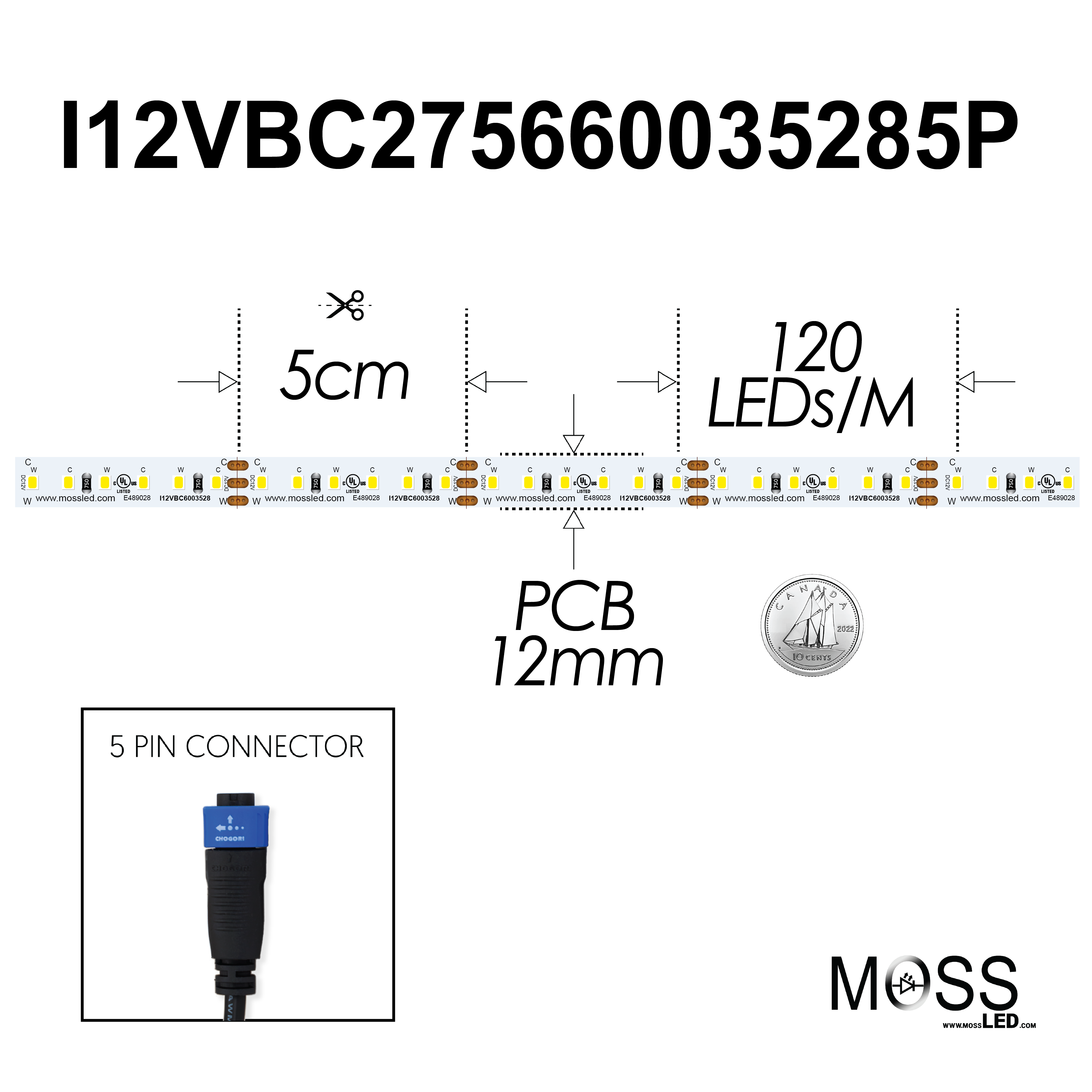 FlexLED Bi-Colour 2700K - 5600K 12V (CCT Adjustable)