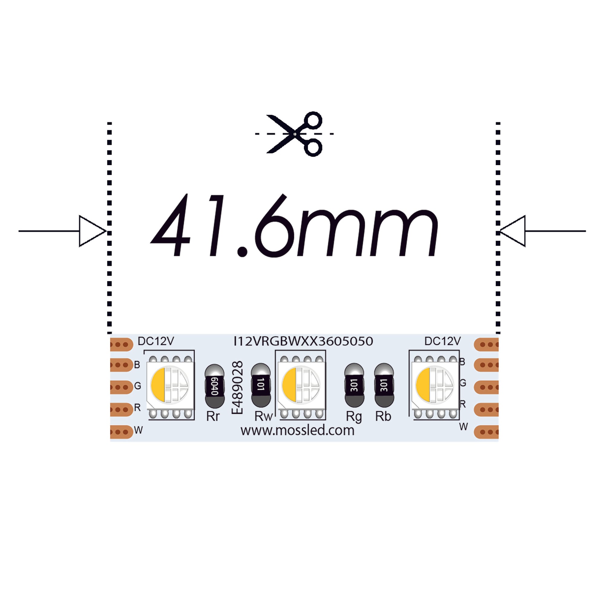 FlexLED 72 RGB + White AIO (All-In-One) 12V