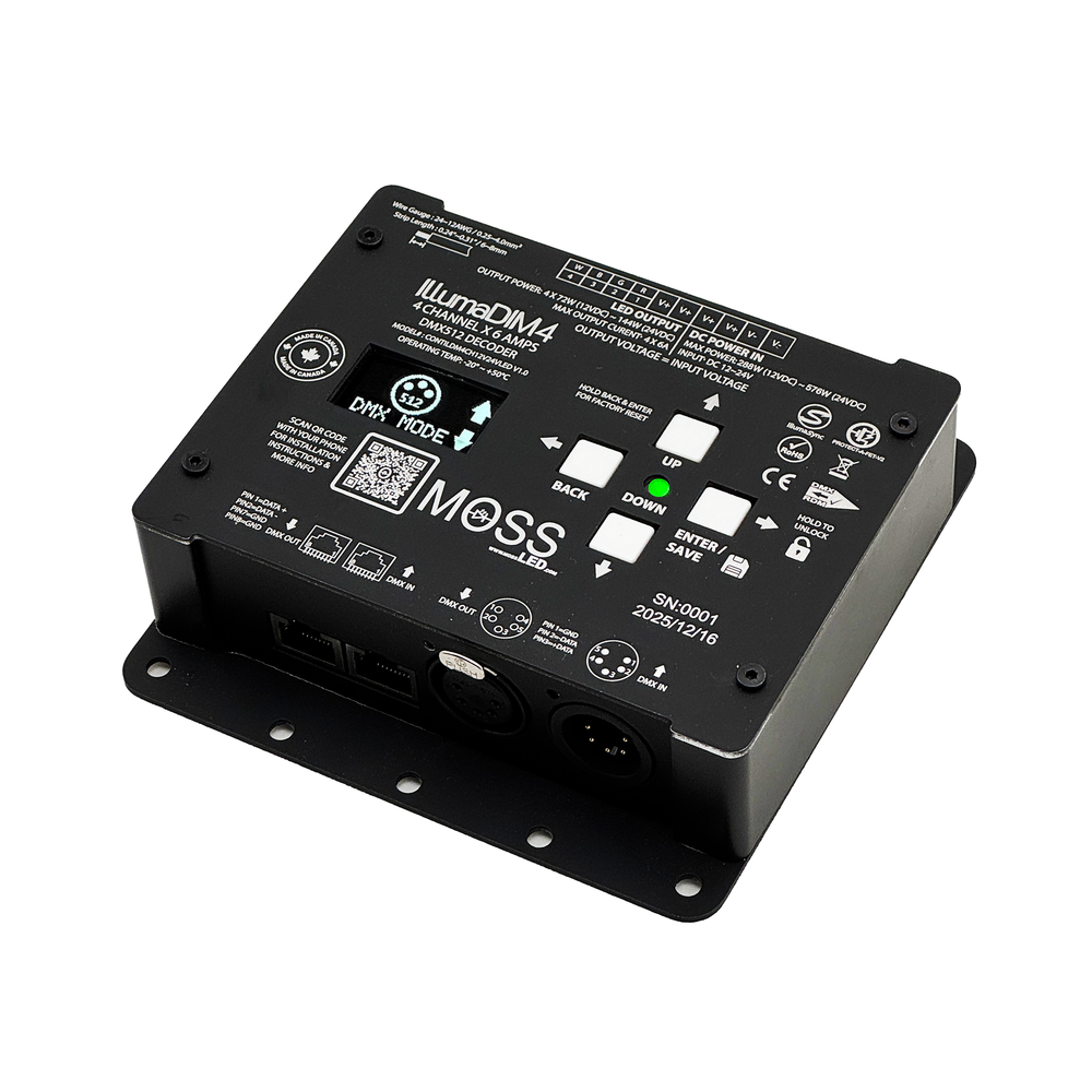 IllumaDIM™ 4 - 4-Channel DMX Dimmer