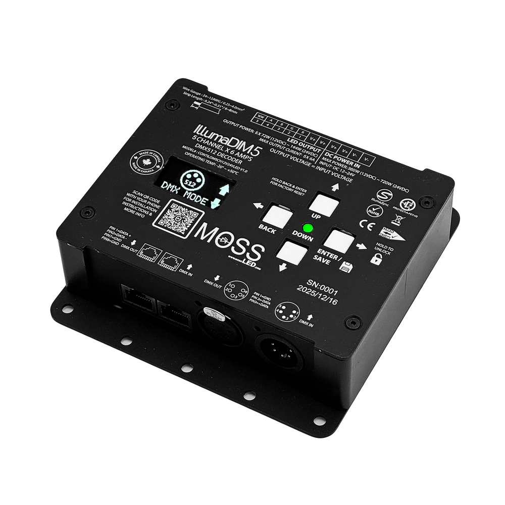 IllumaDIM™ 5 - 5-Channel DMX Dimmer