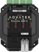 Advatek PixLite R4D-S front view showing green terminal blocks red fuse holders DATA port LED indicators and white output connectors transparent background