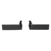 Advatek PixLite Mk3 T8-S Single 1U Rack Kit black powder-coated mounting bracket with clips and tabs for 19 inch rack installation transparent background