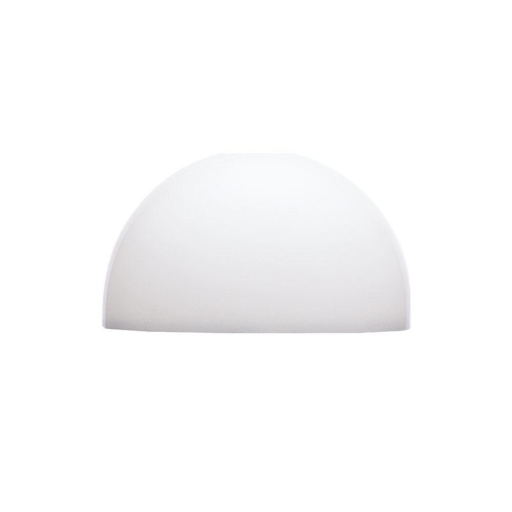 Astera LunaDiffusor for LunaBulb set of 4 white translucent LED light diffusion dome accessory front view on white background for film and TV lighting