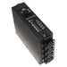 Astera QuikBeam NetBox front angle view showing control panel with buttons LCD display and four PoE plus plus output ports black unit white background