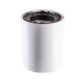 Astera QuikSpot FlexCover white finish angle view showing cylindrical cover with interior mounting mechanism visible at top transparent background