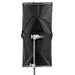 Astera SNAPBAG for 3 Tubes AX1 and Titan rear view closed black fabric exterior with mounting bracket hardware on light stand white background