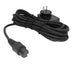 Gantom Cinema WorkLight charger male power cable with wall plug and multi-pin connector coiled black cable on white background