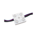 Moss LED 4-LED RGBW Waterproof Module 12V 4100K IP67 single module white background with multi-color wires