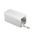 Moss LED ALLL5050D aluminum LED profile channel with LU180 L-shaped mounting bracket white powder-coated extrusion angled view on white background