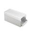 Moss LED ALLL5050D aluminum LED profile channel with RA90 right angle mounting bracket white powder-coated extrusion angled view on white background