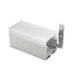 Moss LED ALLL5050D aluminum LED profile channel with V90 vertical 90-degree mounting bracket white powder-coated extrusion angled view on white background