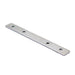 Moss LED ALLL5050D LU180 inline joiner flat metal mounting strip with four screw holes silver finish standalone top view on white background