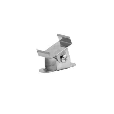 Moss LED ALM-2310 rotating clip silver metal surface mount adjustable bracket with screw for aluminum channel on white background
