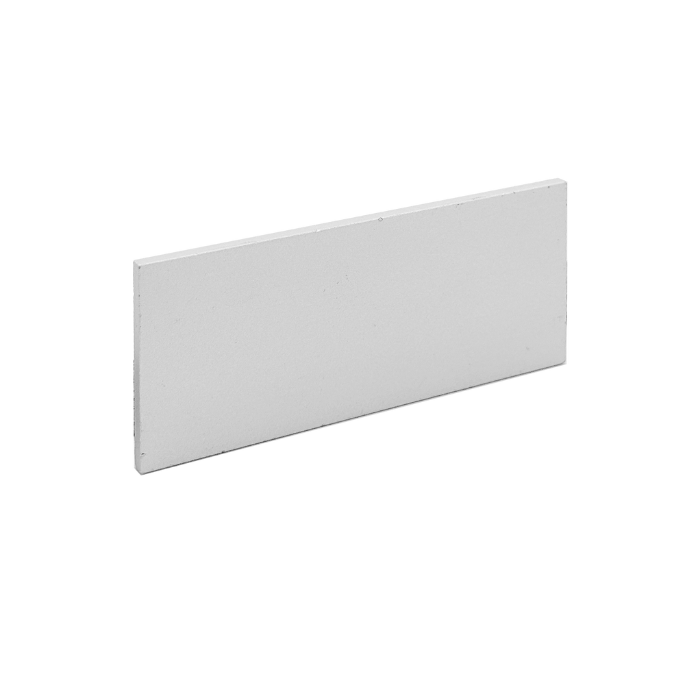 Moss LED ALSST-8035C aluminum channel closed end cap white angle view transparent background