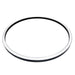 Moss LED Aluminum Channel 5460 circular ring top view showing milky diffuser cover and black aluminum body on white background