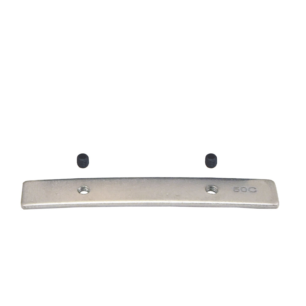 Moss LED Aluminum Channel 5460 metal joining plate bracket with two screws hardware accessory on white background