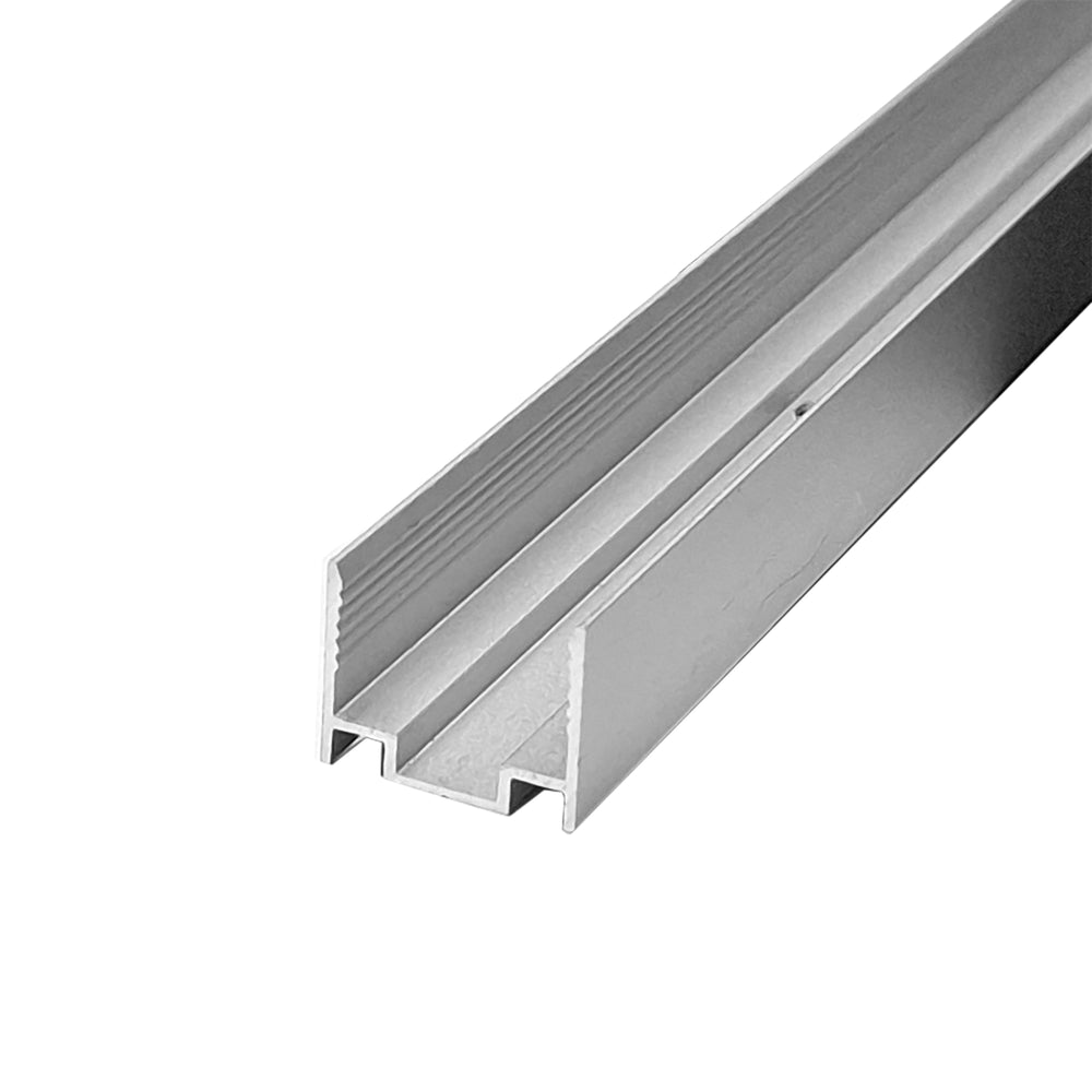 Moss LED DiffuseFLEX Channeling 12mm aluminum extrusion channel angled view white background