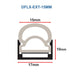 Moss LED DiffuseFLEX Channeling 15mm cross-section spec diagram 15mm inner width 10mm height 17mm outer width