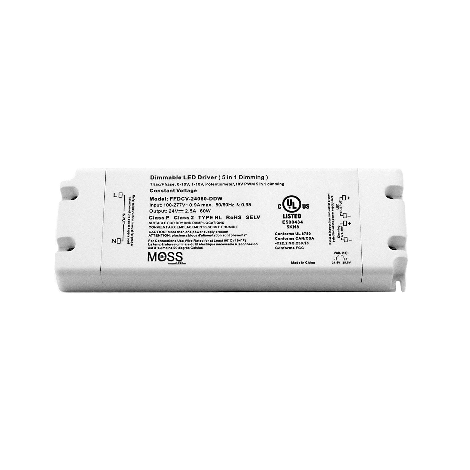 Moss Led Edge Flicker-Free Dimmable Fanless LED Drivers — Moss LED