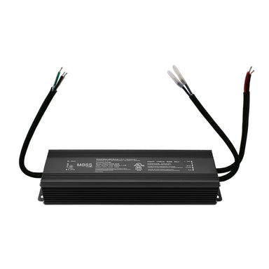Moss LED FFDCV-24300 flicker-free dimmable fanless LED driver 300W 24V constant voltage power supply with input and output wires
