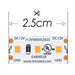 Moss LED FlexLED 120 White 12V 2700K 2.5cm cut segment close-up showing warm white LED chips