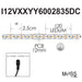 Moss LED FlexLED 120 White 12V spec diagram showing 2.5cm cut interval 120 LED per metre 12mm PCB and DC barrel connector