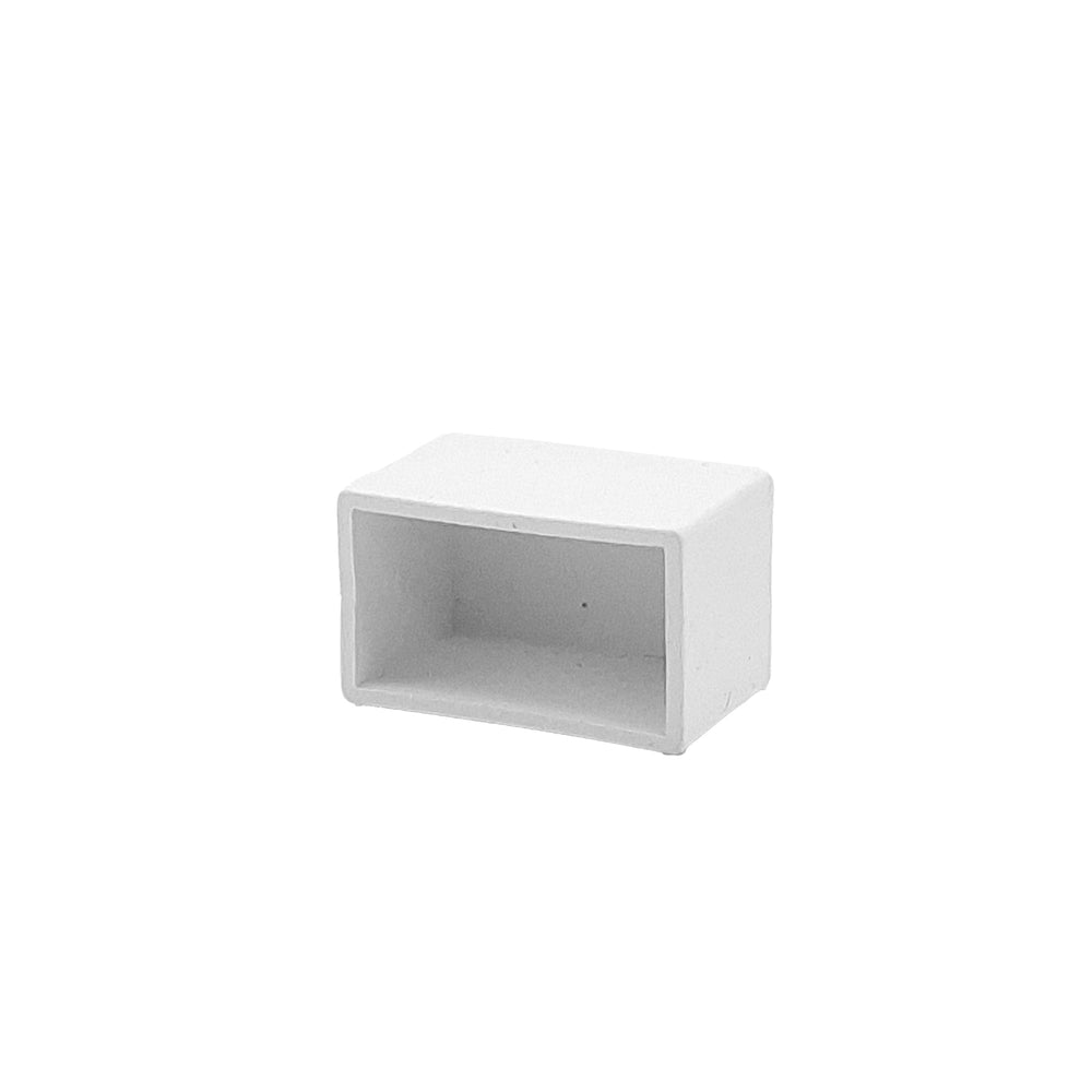 Moss LED FlexLED 120VAC white LED end cap housing body open front white background