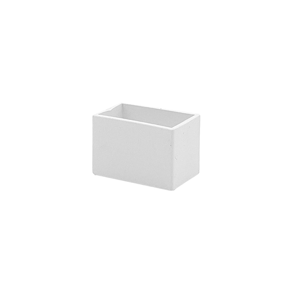 Moss LED FlexLED 120VAC white LED end cap housing side angle view white background