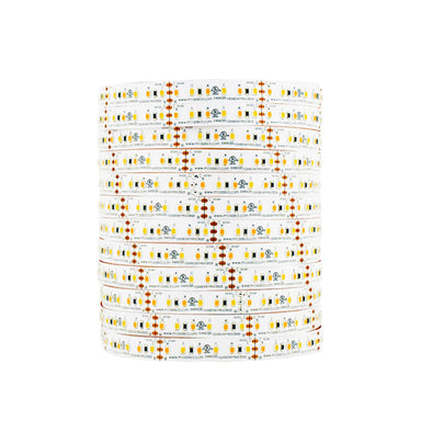 Moss LED FlexLED Bi-Colour 2700K-5600K 12V CCT adjustable LED strip coiled reel, unlit, on white background