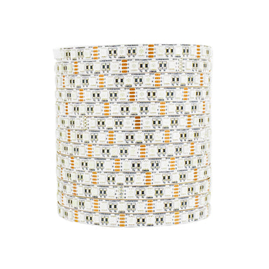 Moss LED FlexLED RGB 12V 72 LED per metre coiled reel showing RGB 5050 LED chips on white background