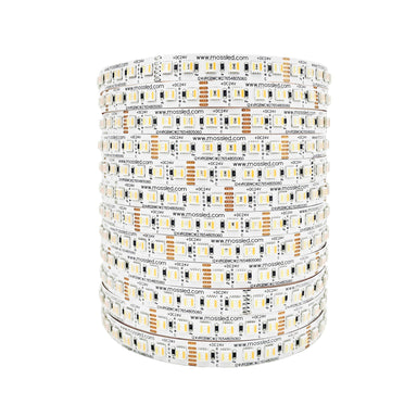 Moss LED FlexLED RGB+WW+CW 24V All-In-One Diode 5060 chip tall coiled reel white background