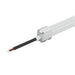 Moss LED Neon FlexLED V4 connector female bare end wire 2-conductor aluminum end cap with black and red wires white background