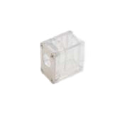 Moss LED Neon FlexLED V4 end cap clear translucent plastic angle view white background