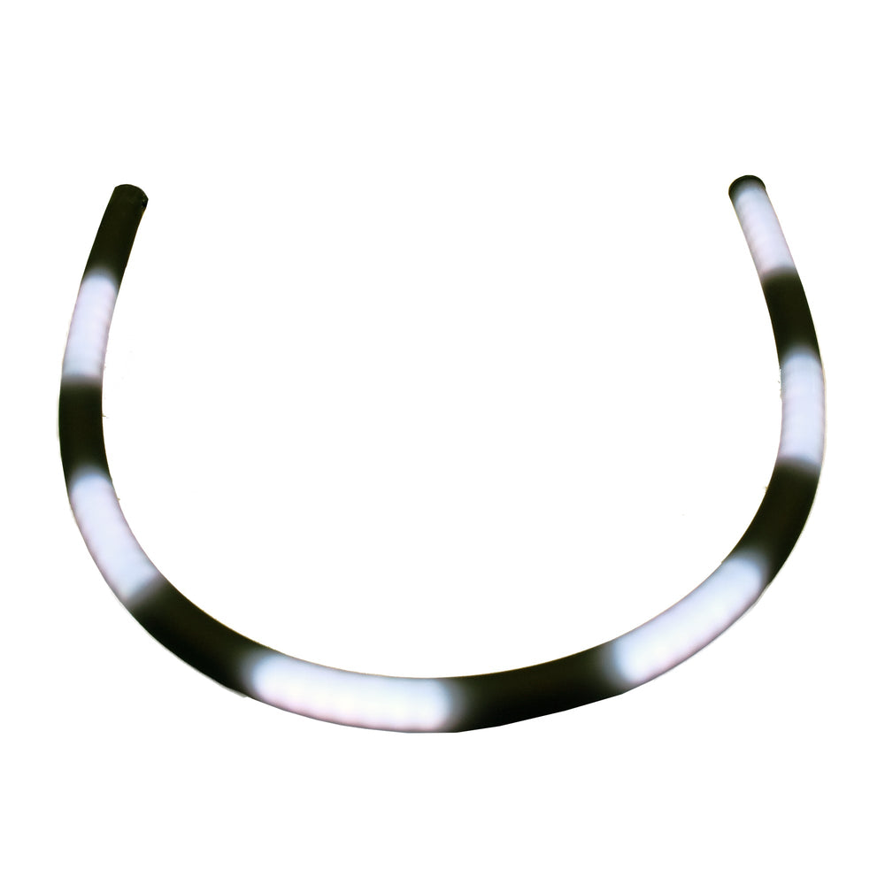 Moss LED OmniFlex 360 LED 24V RGBW stealth black housing 360-degree flexible tubular luminaire illuminated white U-bend