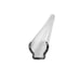 Moss LED OmniFlex 360 U-Channel mounting hardware clear acrylic profile angled view on white background