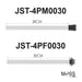 Moss LED pixel connector tail JST 4-pin male and female 30cm technical dimensions drawing for addressable LED pixel strips
