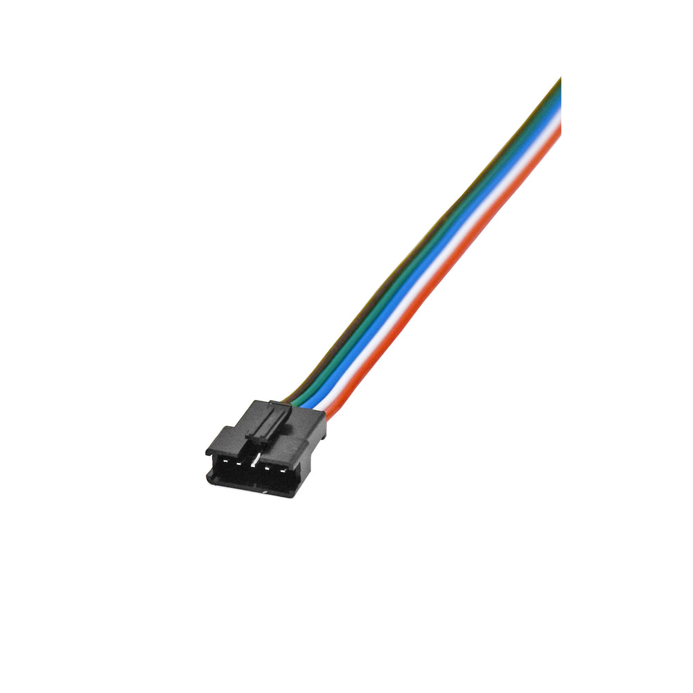 Moss LED pixel connector tail JST 5-pin male 30cm cable with colored wires for addressable LED strips