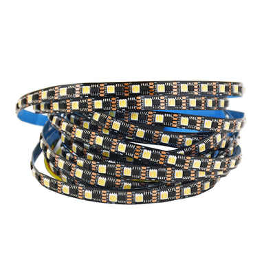 Moss LED Pixel FlexLED 12V dynamic white high frequency 60 LEDs per meter GS8208 black PCB flat coil white background