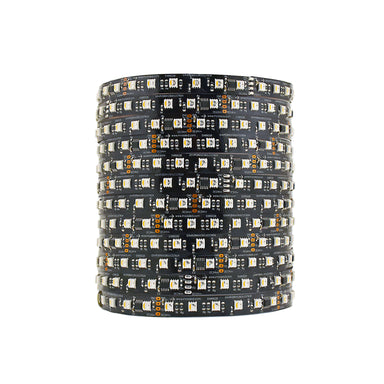 Moss LED Pixel FlexLED 24V RGBW 360 LED/m coiled reel black PCB UCS7604 white background