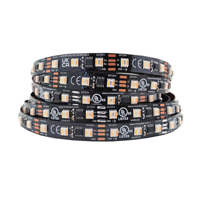 Moss LED Pixel FlexLED RGB+WW+CW Medium Frequency Group Chip Control 12V black PCB flat coil white background