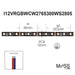 Moss LED Pixel FlexLED RGB+WW+CW Medium Frequency 12V spec diagram 50mm cut interval 60 LEDs per meter PCB 12mm bare wire